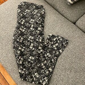 LULAROE black white and gray leggings